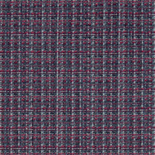 Load image into Gallery viewer, Crypton Water Stain Resistant MCM Mid Century Modern Blue Blue Magenta Plum Purple Tweed Upholstery Fabric