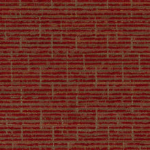 Load image into Gallery viewer, Crypton Water Stain Resistant MCM Mid Century Modern Rust Red Dark Red Tweed Upholstery Fabric
