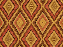 Load image into Gallery viewer, Southwestern Kilim Diamond Tapestry Beige Brown Black Pink Green Upholstery Fabric