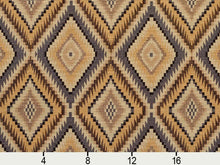 Load image into Gallery viewer, Heavy Duty Southwestern Kilim Diamond Tapestry Beige Grey Cream Brown Upholstery Fabric