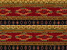 Load image into Gallery viewer, Heavy Duty Southwestern Geometric Abstract Tapestry Beige Rusty Red Green Orange Yellow Upholstery Fabric