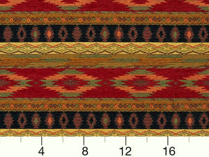 Orange Paisley Tapestry Upholstery Fabric, Fabric Bistro, Columbia