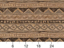 Load image into Gallery viewer, Heavy Duty Southwestern Geometric Abstract Beige Grey Charcoal Mustard Tapestry Upholstery Fabric