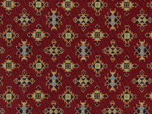 Load image into Gallery viewer, Heavy Duty Southwestern Geometric Abstract Tapestry Red Navy French Blue Green Orange Upholstery Fabric