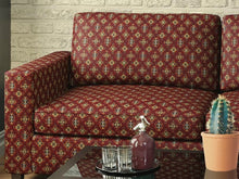 Load image into Gallery viewer, Heavy Duty Southwestern Geometric Abstract Tapestry Red Navy French Blue Green Orange Upholstery Fabric