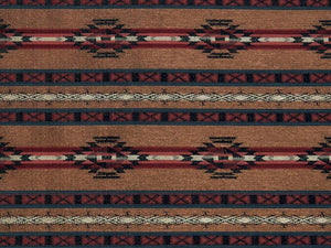 Heavy Duty Southwestern Geometric Abstract Tapestry Cream Taupe Rusty Red French Blue Black Upholstery Fabric