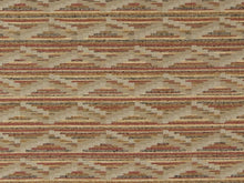 Load image into Gallery viewer, Heavy Duty Southwestern Kilim Tapestry Taupe Grey Red Mustard Upholstery Fabric