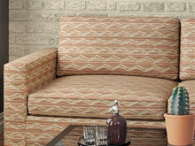 Load image into Gallery viewer, Heavy Duty Southwestern Kilim Tapestry Taupe Grey Red Mustard Upholstery Fabric