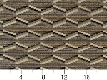 Load image into Gallery viewer, Heavy Duty Southwestern Kilim Tapestry Grey Black Cream Beige Upholstery Fabric