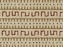Load image into Gallery viewer, Heavy Duty African Tribal Tapestry Beige Blue Red Cream Upholstery Fabric