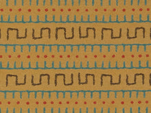 Load image into Gallery viewer, Heavy Duty African Tribal Tapestry Beige Blue Red Brown Upholstery Fabric