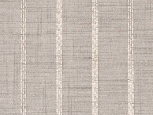 Crypton Water & Stain Resistant Grey Off White Beige Woven Nautical Stripe Upholstery Fabric