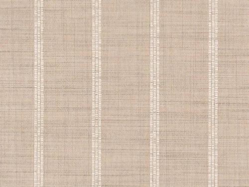 Crypton Water & Stain Resistant Greige Cream Woven Nautical Stripe Upholstery Fabric