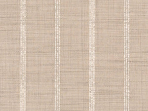 Crypton Water & Stain Resistant Greige Cream Woven Nautical Stripe Upholstery Fabric