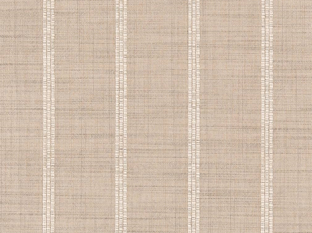 Crypton Water & Stain Resistant Greige Cream Woven Nautical Stripe Upholstery Fabric