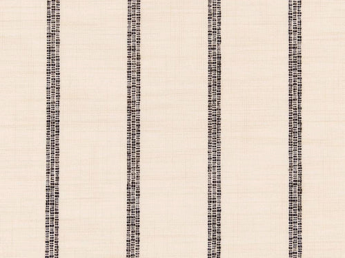 Crypton Water & Stain Resistant Black Cream Nautical Woven Stripe Upholstery Fabric