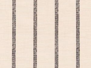 Crypton Water & Stain Resistant Black Cream Nautical Woven Stripe Upholstery Fabric