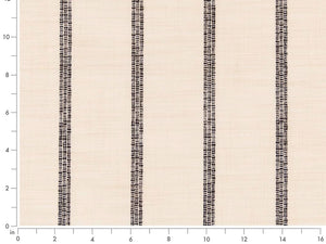 Crypton Water & Stain Resistant Black Cream Nautical Woven Stripe Upholstery Fabric