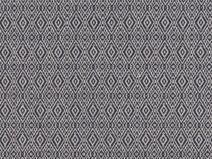 Crypton Water & Stain Resistant Navy Blue Beige Geometric Small Diamond Upholstery Fabric