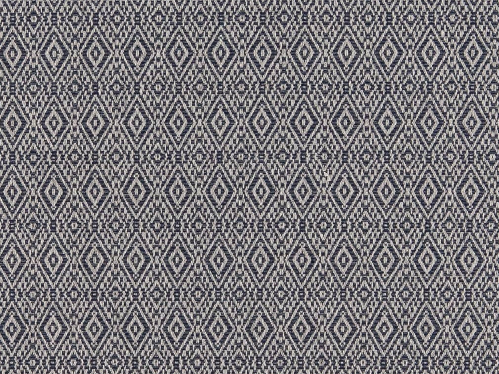 Crypton Water & Stain Resistant Navy Blue Beige Geometric Small Diamond Upholstery Fabric