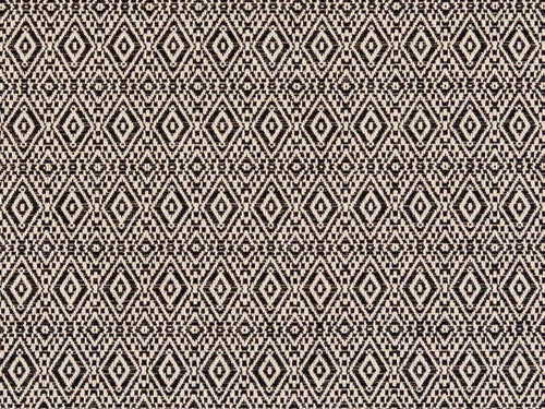 Crypton Water & Stain Resistant Black Cream Geometric Woven Upholstery Fabric
