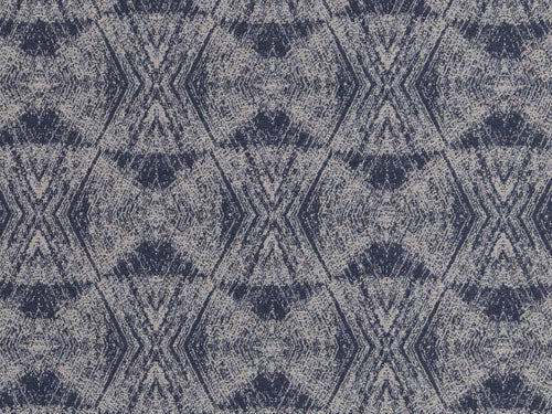 Crypton Water & Stain Resistant Navy Blue Grey Gold Geometric Diamond Upholstery Fabric