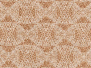 Crypton Water & Stain Resistant Beige Cream Rusty Red Geometric Diamond Upholstery Fabric