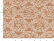Load image into Gallery viewer, Crypton Water &amp; Stain Resistant Beige Cream Rusty Red Geometric Diamond Upholstery Fabric