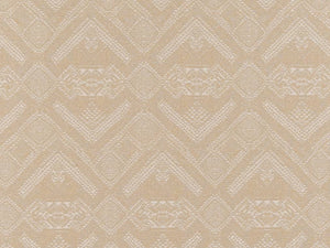 Crypton Water & Stain Resistant Taupe Off White Geometric Abstract Upholstery Fabric