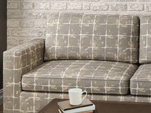 Load image into Gallery viewer, Crypton Water &amp; Stain Resistant Grey Beige Off White Abstract Upholstery Fabric