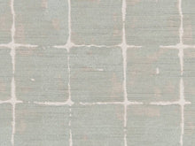 Load image into Gallery viewer, Crypton Water &amp; Stain Resistant Aqua Blue Beige Off White Abstract Upholstery Fabric