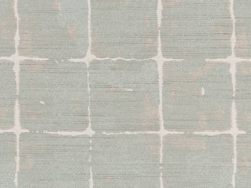 Crypton Water & Stain Resistant Aqua Blue Beige Off White Abstract Upholstery Fabric