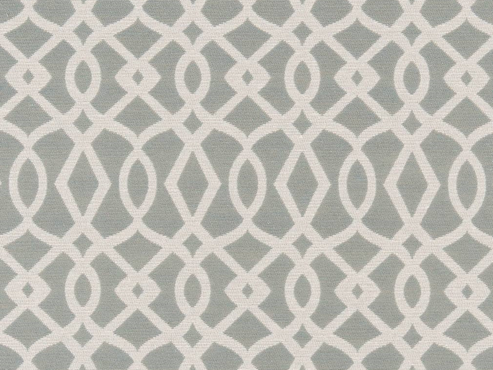 Crypton Water & Stain Resistant Aqua Blue Cream Geometric Trellis Upholstery Fabric