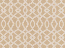 Load image into Gallery viewer, Crypton Water &amp; Stain Resistant Beige Cream Geometric Trellis Upholstery Fabric