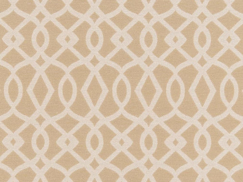 Crypton Water & Stain Resistant Beige Cream Geometric Trellis Upholstery Fabric