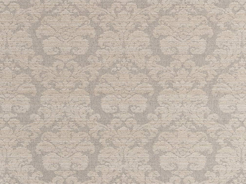 Crypton Water & Stain Resistant Grey Cream Beige Damask Upholstery Fabric