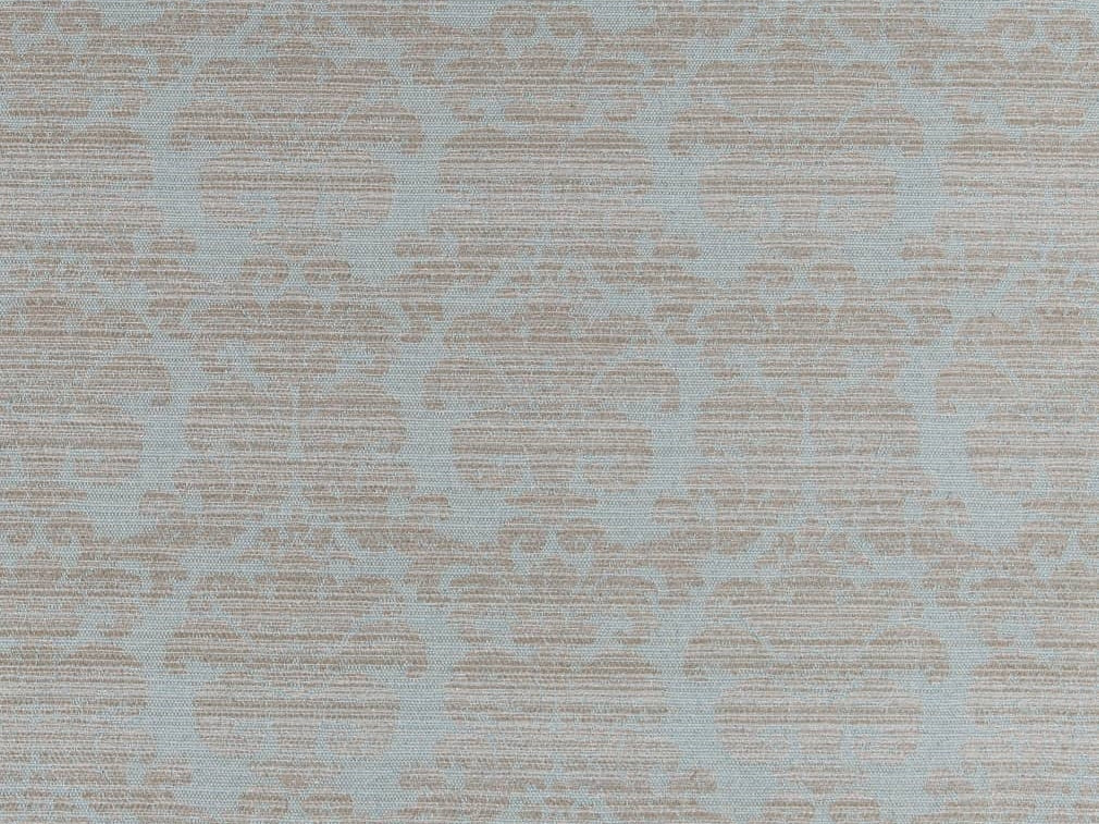Crypton Water & Stain Resistant Aqua Blue Beige Damask Upholstery Fabric