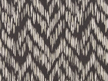 Load image into Gallery viewer, Crypton Water &amp; Stain Resistant Charcoal Grey Off White Abstract Geometric Upholstery Fabric