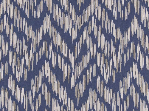 Crypton Water & Stain Resistant Navy Blue Taupe Cream Abstract Upholstery Fabric