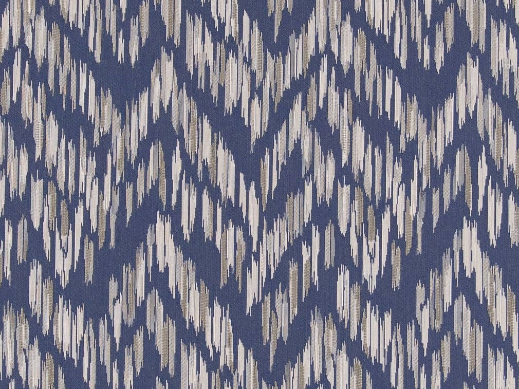 Crypton Water & Stain Resistant Navy Blue Taupe Cream Abstract Upholstery Fabric
