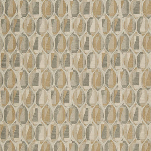 D822 Grey Taupe Beige Abstract Geometric Upholstery Drapery Fabric