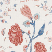 Load image into Gallery viewer, SCHUMACHER KHILANA FLORAL FABRIC / DELFT &amp; ROSE