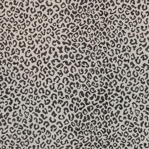 Cheetah Leopard Upholstery Fabric Black Gold Beige Gray / FT12