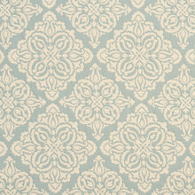 Load image into Gallery viewer, Essentials Upholstery Drapery Damask Fabric / Aqua Seafoam