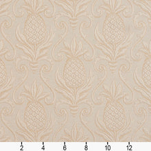 Load image into Gallery viewer, Essentials Upholstery Damask Fabric Beige / Ivory Pineapple