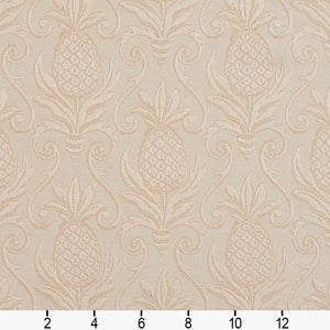 Essentials Upholstery Damask Fabric Beige / Ivory Pineapple