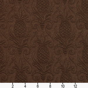 Essentials Upholstery Damask Fabric Brown / Cocoa Pineapple