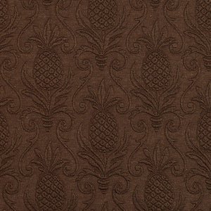 Essentials Upholstery Damask Fabric Brown / Cocoa Pineapple