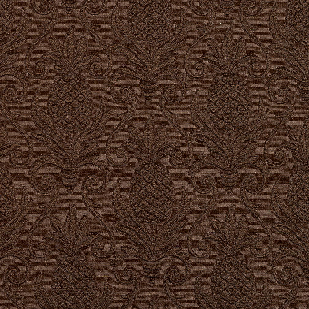 Essentials Upholstery Damask Fabric Brown / Cocoa Pineapple