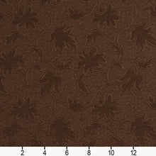 Load image into Gallery viewer, Essentials Upholstery Damask Fabric Brown / Cocoa Trellis